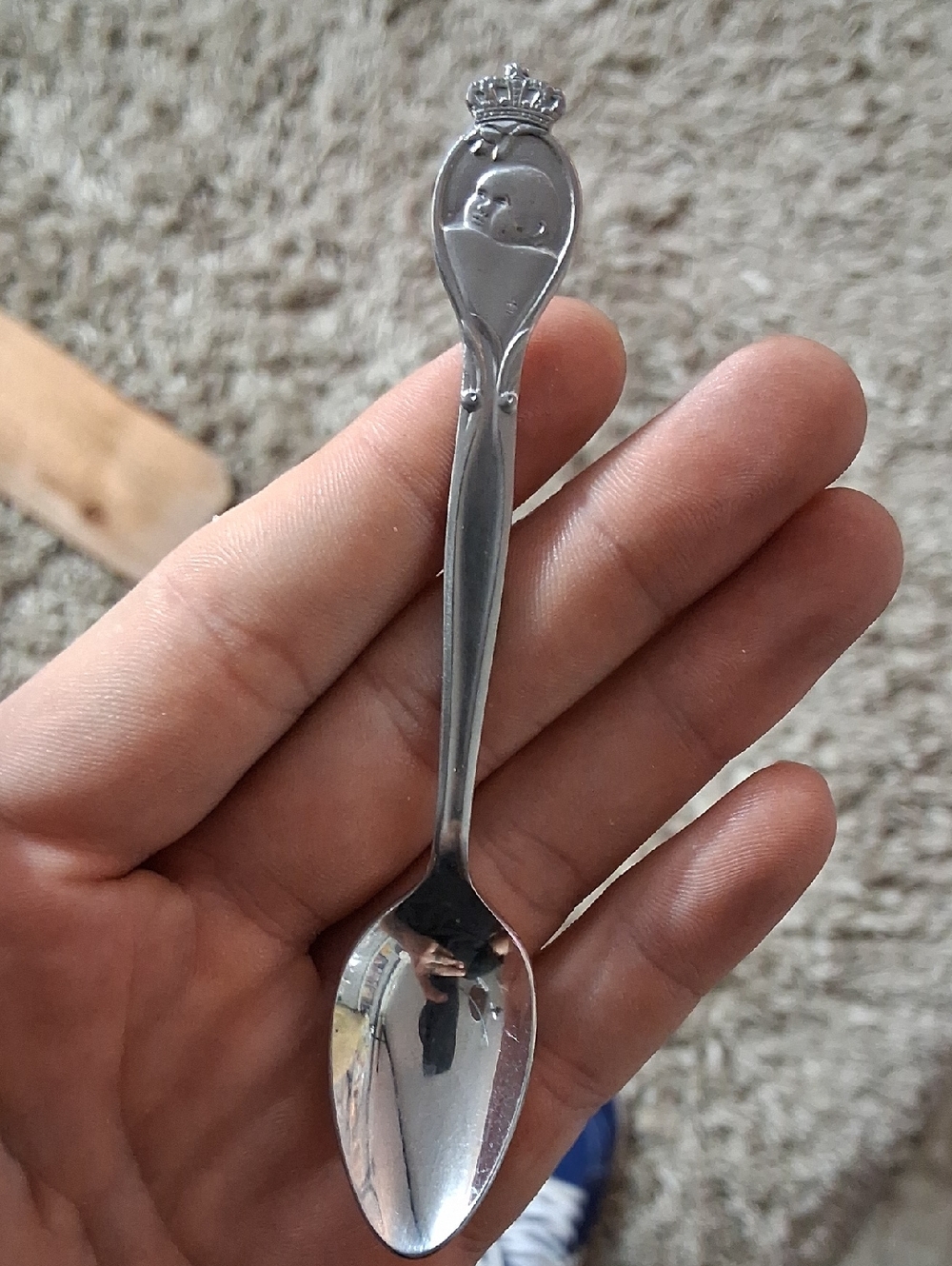 Silver Baby Crown Collector Spoon